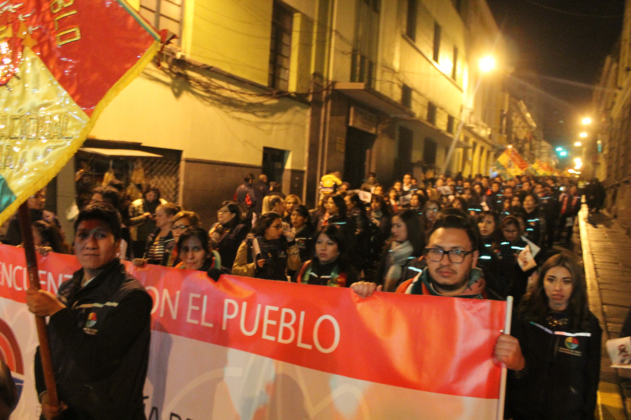 DEFENSORÍA DEL PUEBLO SE SUMA A LA MOVILIZACIÓN HAGAMOS UN PACTO, VIVAMOS SIN VIOLENCIA