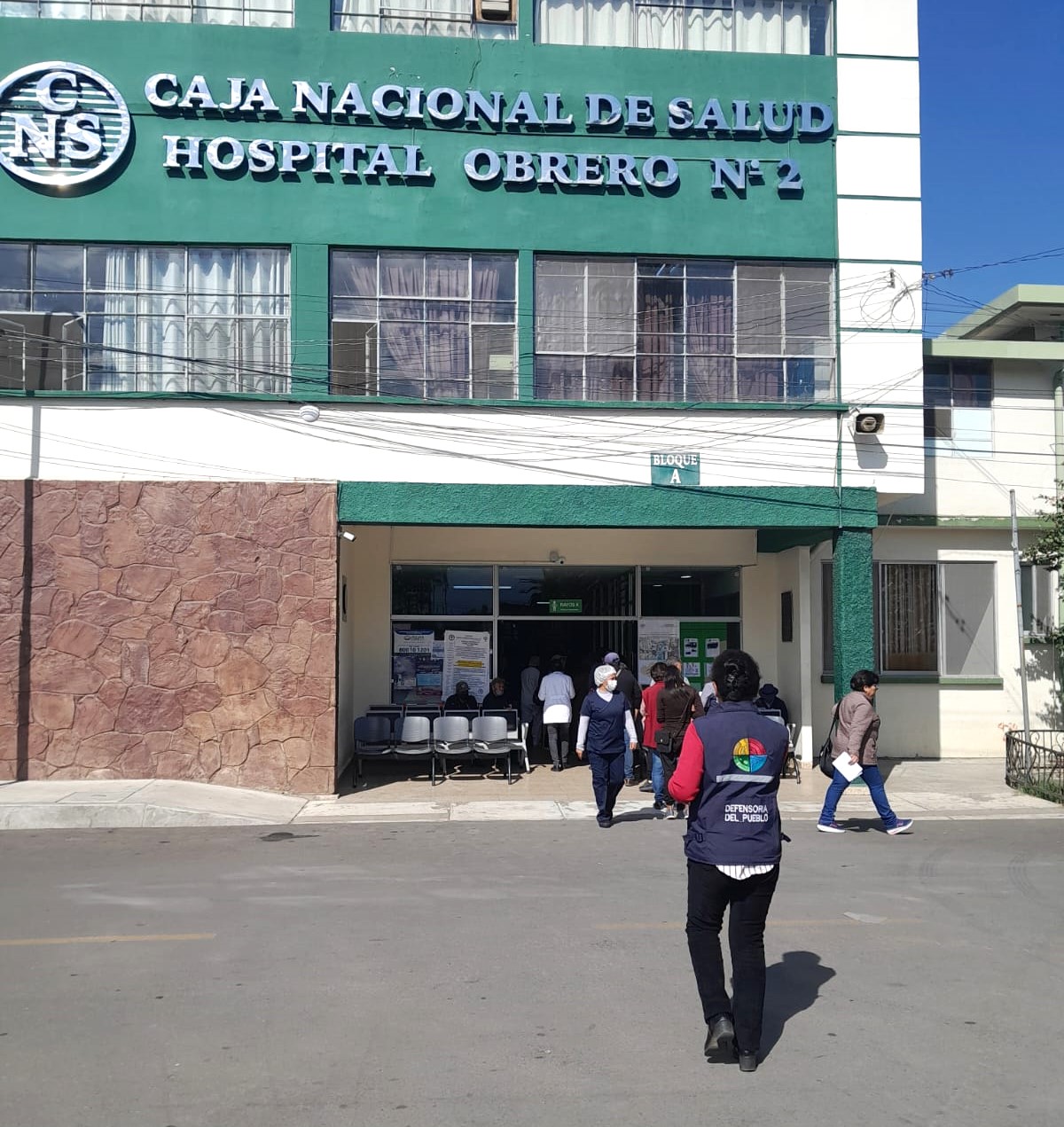 DEFENSORÍA DEL PUEBLO EN COCHABAMBA ANTE ANUNCIO DE PARO MÉDICO REALIZA VERIFICATIVOS A ESTABLECIMIENTOS DE SALUD