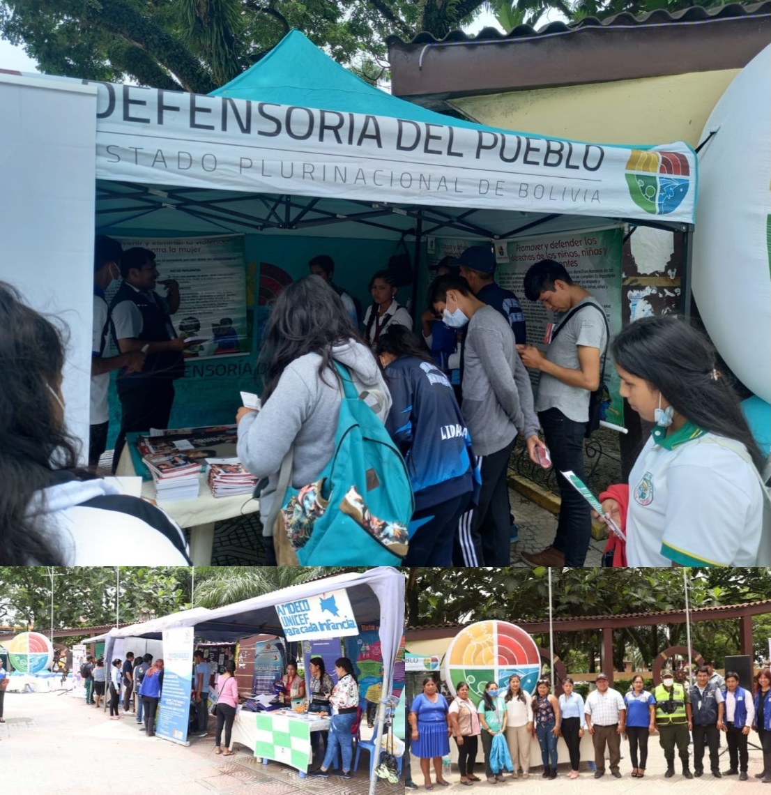 FERIA CONTRA LA VIOLENCIA Y PROMOCIÓN DE LOS DERECHOS HUMANOS ORGANIZADO POR EL GAM DE PUERTO VILLARROEL  APOYADO POR LA DEFENSORÍA DEL PUEBLO REGIONAL CHAPARE