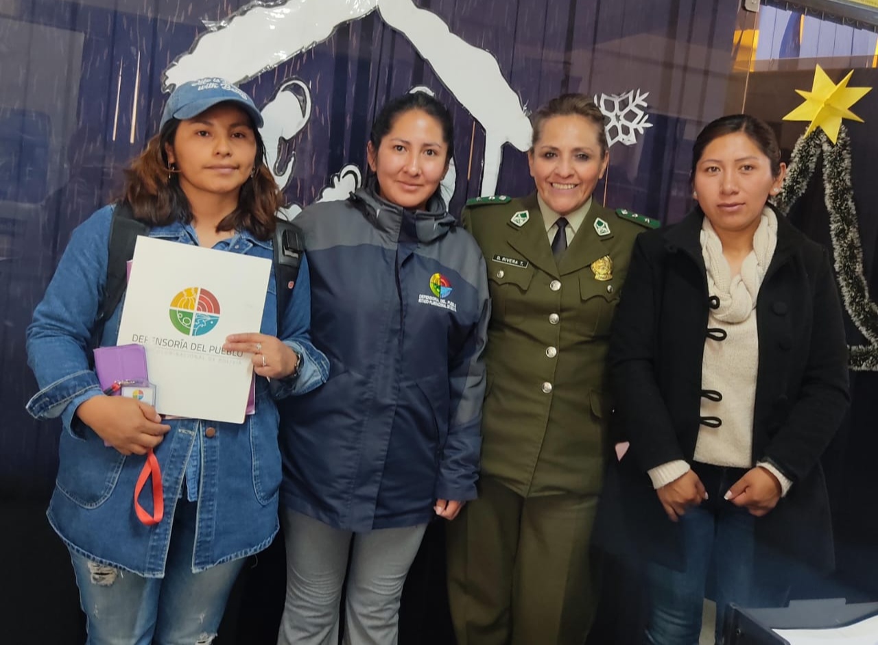 EL ALTO: LA DEFENSORÍA DEL PUEBLO Y LA FELCV CONCRETAN TRABAJO COORDINADO PARA LA ATENCIÓN DE CASOS DURANTE LAS FIESTAS DE FIN DE AÑO